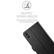 iPhone XS Max Wallet Phone Case (2018) Flip Magnetic Credit Card Slots Leather Cover