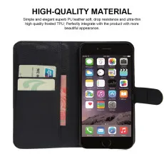 iPhone 7 Plus (2016) Leather Wallet Case With Magnetic Folding Stand