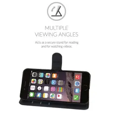 iPhone 7 Plus (2016) Leather Wallet Case With Magnetic Folding Stand