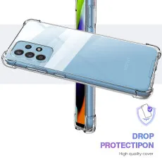 Samsung A52 5G Bumper Case Soft TPU Cover Protective with Minimalist Design, Crystal Clear
