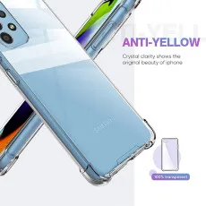 Samsung A52 5G Bumper Case Soft TPU Cover Protective with Minimalist Design, Crystal Clear