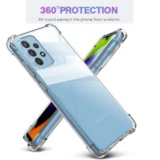 Samsung A52 5G Bumper Case Soft TPU Cover Protective with Minimalist Design, Crystal Clear