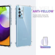Samsung A52 Clear Case TPU Cover Protective Bumper with Minimalist Design, Shockproof Slim, Crystal Clear
