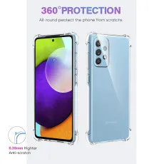 Samsung A52 Clear Case TPU Cover Protective Bumper with Minimalist Design, Shockproof Slim, Crystal Clear