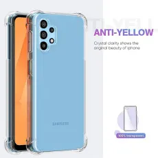 Samsung A32 Case UK Soft TPU Cover Protective Bumper with Minimalist Design, Crystal Clear