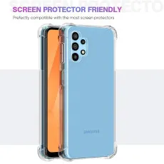 Samsung A32 Case UK Soft TPU Cover Protective Bumper with Minimalist Design, Crystal Clear