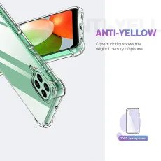 Samsung A22 Bumper Case with Minimalist Design Shockproof Slim Case , Crystal Clear