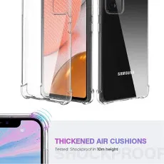 Samsung A72 Clear Bumper Case TPU Cover Protective with Minimalist Design, Crystal Clear