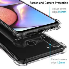 Samsung A21 Bumper Case Clear TPU Cover Protective Shockproof Slim Case, Crystal Clear