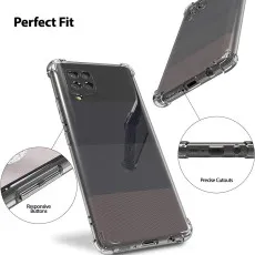 Samsung A42 5G Bumper Case Soft TPU Cover Protective Bumper with Minimalist Design, Crystal Clear