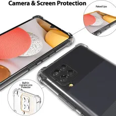 Samsung A42 5G Bumper Case Soft TPU Cover Protective Bumper with Minimalist Design, Crystal Clear