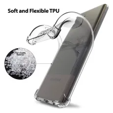 Samsung A42 5G Bumper Case Soft TPU Cover Protective Bumper with Minimalist Design, Crystal Clear