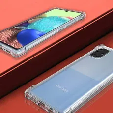 Samsung A71 5G Bumper Clear Cover Protective Bumper with Minimalist Design, Shockproof Slim, Crystal Clear