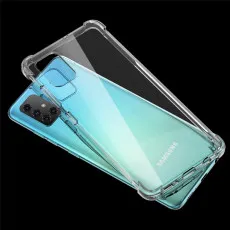 Samsung A51 5G Bumper Clear Case with Minimalist Design, Shockproof Slim Cover