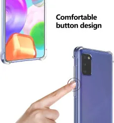 Samsung A41 Bumper Clear Case Cover Protective Shockproof Slim Cover, Crystal Clear