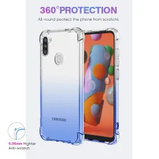 Samsung A11 Bumper Case Ultra Thin Soft TPU Cover Protective, Shockproof Slim, Crystal Clear