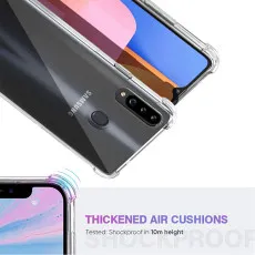 Samsung A20s Case UK with Minimalist Design, Shockproof Slim Cover, Crystal Clear