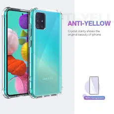 Samsung A51 Bumper Clear Case Cover Protective Bumper with Minimalist Design, Shockproof Slim