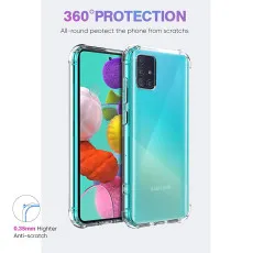 Samsung A51 Bumper Clear Case Cover Protective Bumper with Minimalist Design, Shockproof Slim