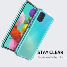 Samsung A51 Bumper Clear Case Cover Protective Bumper with Minimalist Design, Shockproof Slim