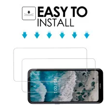 Screen Protector for Nokia X100 Tempered Glass Case Friendly Film  (2 Pack)