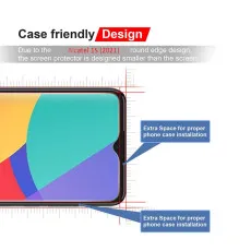 Screen Protector for Alcatel 1L (2021)- Bubble Free Clear Tempered Glass Case Friendly (2 Pack)