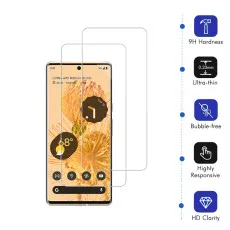 Google Pixel 6 Screen Protector Tempered Glass Case Friendly Film with Phone Stand - (2 Pack)