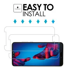 Huawei P20 Screen Protector Tempered Glass Case Friendly Film (2 Pack)