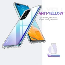 Huawei P40 Bumper Case Ultra Thin Soft TPU Cover, Crystal Clear