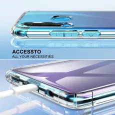 Huawei P20 Lite Bumper Clear Case Shockproof Slim Case, Crystal Clear