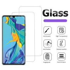 Huawei P30 Screen Protector Tempered Glass Scratch Resistant Crystal Clear - (2 Pack)