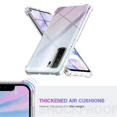 Huawei P40 lite 5G Bumper Clear Slim Case, Crystal Clear