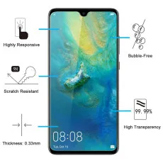 Huawei Mate 20 Screen Protector Tempered Glass Scratch Resistant  (2 Pack)