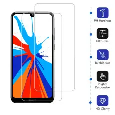Huawei Y7 Prime 2019 Screen Protector Tempered Glass Highly Durable (2 Pack)