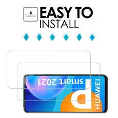 Huawei P Smart 2021 Screen Protector Scratch Resistant Tempered Glass (2Pack)