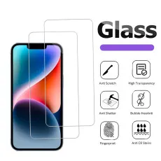 iPhone 15 Plus Screen Protector Shockproof Tempered Glass 2Pack