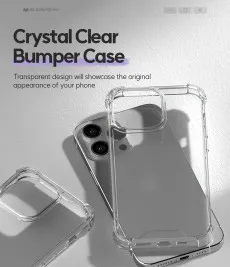 Clear Case For iPhone 15 Plus Bumper Soft Silicone Tpu Clear Gel Cover
