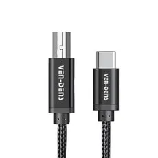 USB 2M PRINTER CABLE USB 2.0 TYPE-C  High Quality Nylon Braided Cable