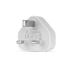 1AMP USB Plug Port Charger 3-Pin Mains Wall Plug Charging Adapter