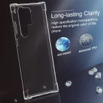 Samsung S24 Ultra Bumper Clear Case Soft Slim Shockproof Gel Case