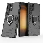 Case For Samsung S24 Ultra Square Ring Case shockproof stand cover