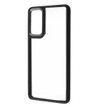 Samsung S24 Ultra Black Border Back Clear Shockproof Case