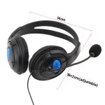 Black Wired Headphones With Noise Cancelling Microphone Gaming Headset For PC Mobile