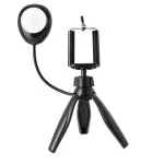 Mini Selfie Tripod with 360° Rotation - Battery-Powered Phone Holder