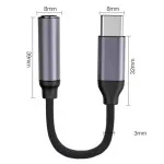 USB C to 3.5mm Aux Cable Female Headphone Jack Adapter Converter For iPad/Samsung
