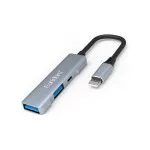 3 In 1 USB OTG Hub Adapter 3.0 Port Fast Charging Hub For iPhone iPad MacBook UK