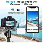 SD Card Reader for iPhone/iPad 8-Pin SD/TF Card Camera Reader Adapter UK