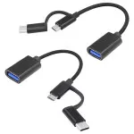 2in1 OTG Type c Micro USB adapter OTG Converter For Camera Keyboard Mouse Adapter