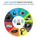 USB V5.0 Bluetooth Wireless Audio Music Adapter Dongle Receiver For PC Laptop UK