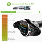 Fast Dual USB 2.1A Car Charger FM Transmitter MP3 Player Fits Smart-phones UK